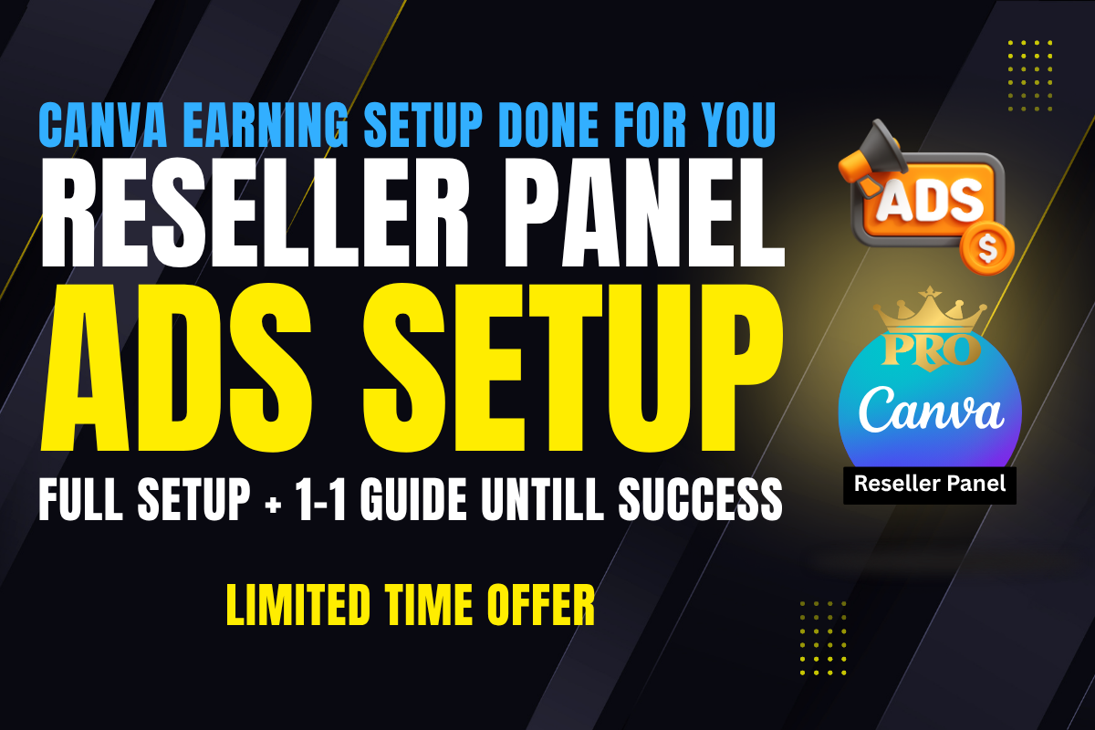 happykit canva reseller panel with ads setup