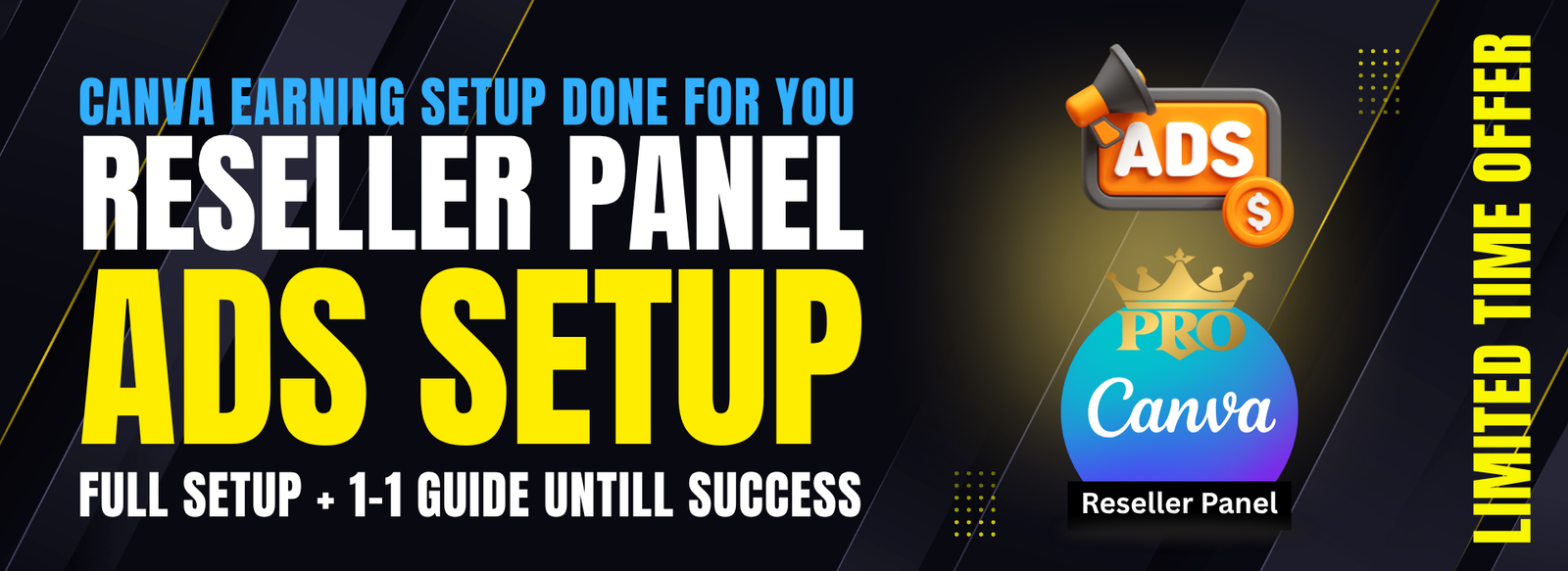 happykit canva reseller panel with ads setup